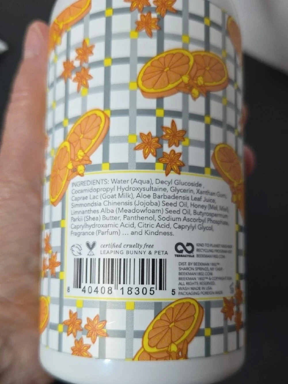 Beekman 1802 Spiced Orange Goat Milk Hand Cream & Hand/Body Wash NEW